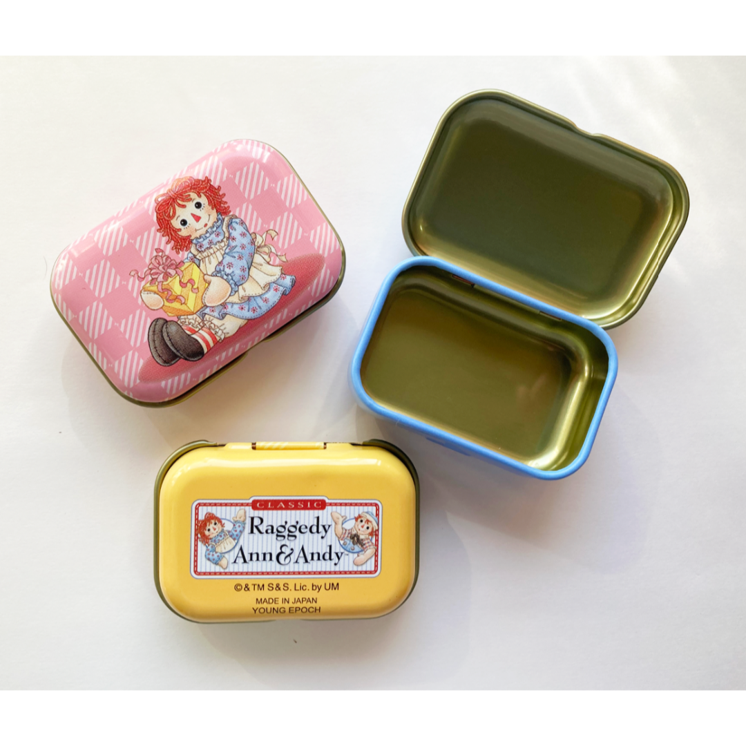 ミニ缶 ケース ラガディ・アン&アンディ 3個セット エンタメ/ホビーのフィギュア(その他)の商品写真