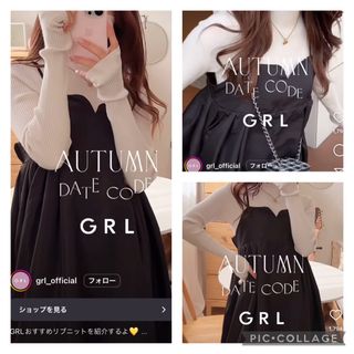 グレイル(GRL)の完売♡グレイル　ボリュームキャミワンピース　zi375 m ブラック(ロングワンピース/マキシワンピース)