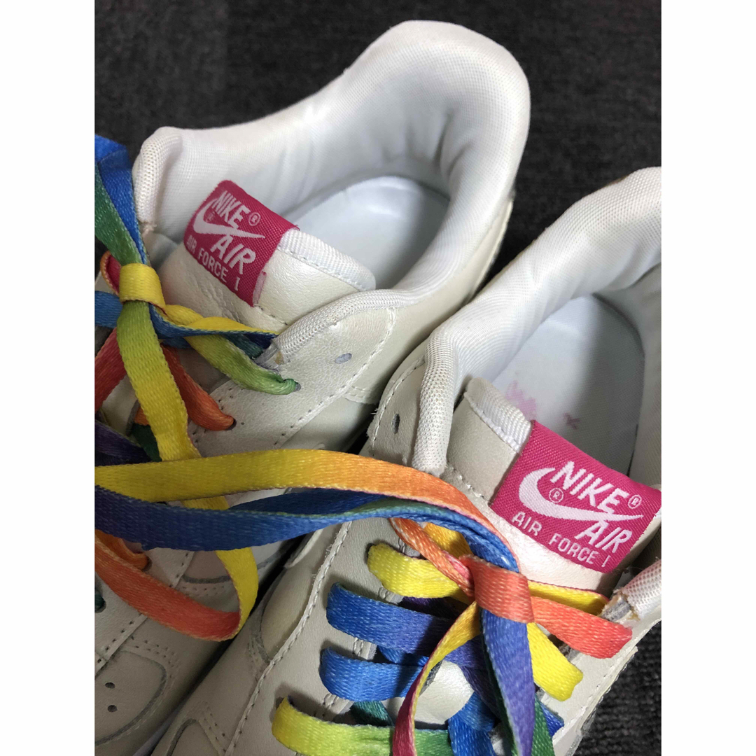 NIKE(ナイキ)のNIKE Air Force1 White Metallic  Rainbow メンズの靴/シューズ(スニーカー)の商品写真