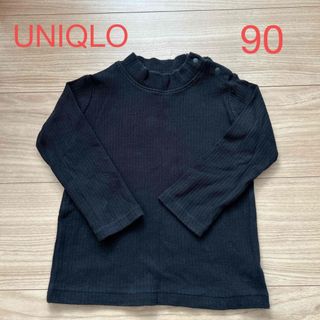 ユニクロ(UNIQLO)のUNIQLO  キッズ　タートルネック　カットソー　90(Tシャツ/カットソー)