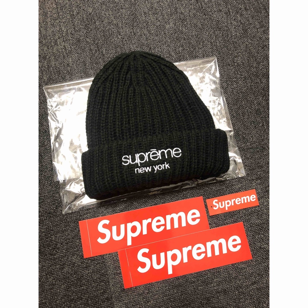 Supreme ClassicLogo Chunky Ribbed Beanieメンズ