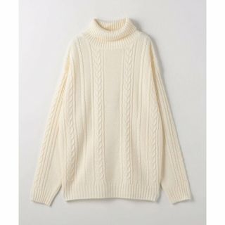 アデイインザライフ(a day in the life)の【OFF WHITE】アラン フォーム タートルネックニット -ハンドウォッシャブル-<A DAY IN THE LIFE>(ニット/セーター)