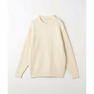 アデイインザライフ(a day in the life)の【OFF WHITE】ケーブル クルーネックニット -ハンドウォッシャブル-<A DAY IN THE LIFE>(ニット/セーター)