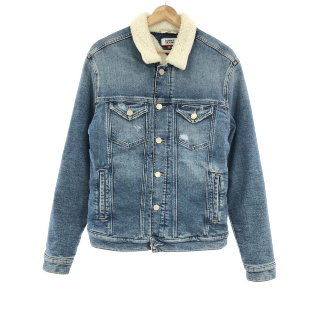 TOMMY(トミー)のTOMMY JEANS トミー ジーンズ デニムボアシェルパジャケット インディゴ S DM0DM06689-1A4 メンズのジャケット/アウター(Gジャン/デニムジャケット)の商品写真