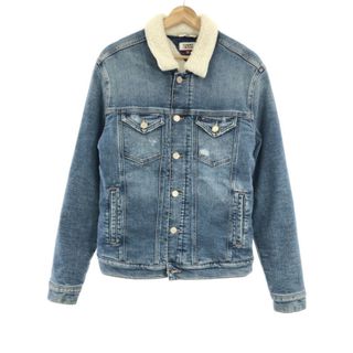 トミー(TOMMY)のTOMMY JEANS トミー ジーンズ デニムボアシェルパジャケット インディゴ S DM0DM06689-1A4(Gジャン/デニムジャケット)