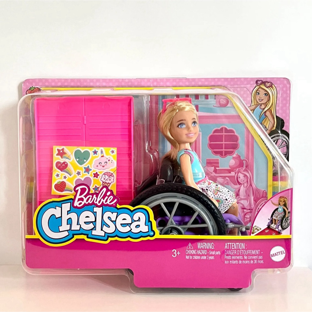 Barbie(バービー)の海外限定 Barbie バービー 車椅子 チェルシー 人形 おもちゃ  エンタメ/ホビーのおもちゃ/ぬいぐるみ(キャラクターグッズ)の商品写真