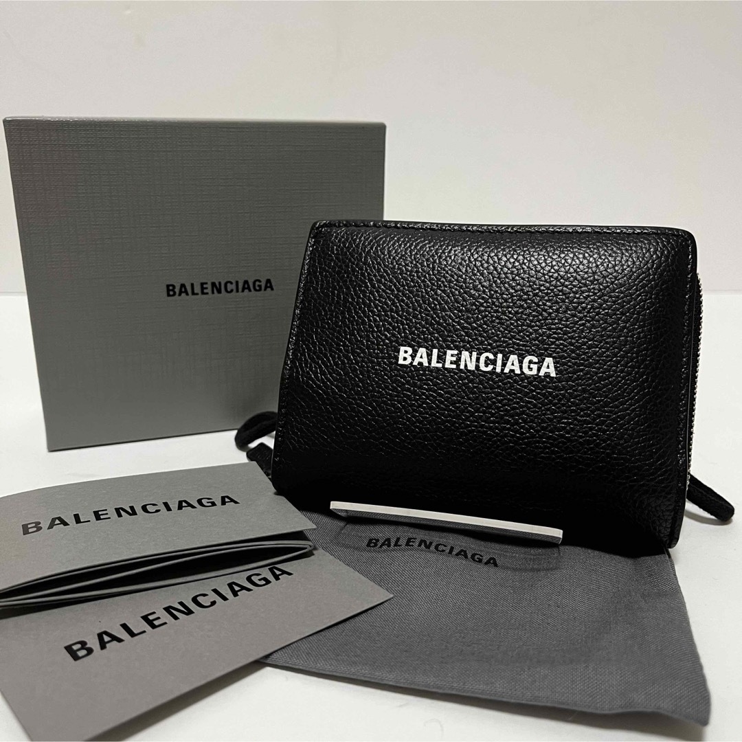 Balenciaga - 591✨美品✨バレンシアガ 二つ折り財布 エブリディ