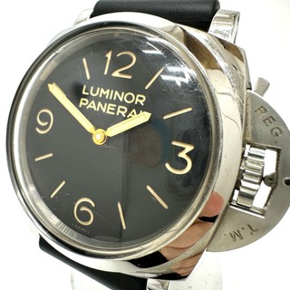 パネライ(PANERAI)のパネライ PANERAI ルミノール 1950 3デイズ PAM00372 前期 手巻き 腕時計 SS シルバー(腕時計(アナログ))