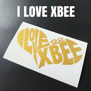 【I LOVE XBEE】カッティングステッカー(車外アクセサリ)