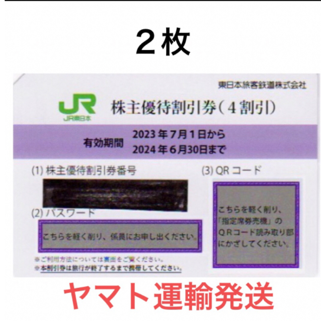 JR東日本株主優待サービス券２枚一組????JR東日本株主優待割引券????No.Z12