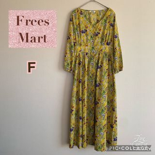 FREE's MART／フリーズマート】長袖 ロングワンピース 小花柄 F