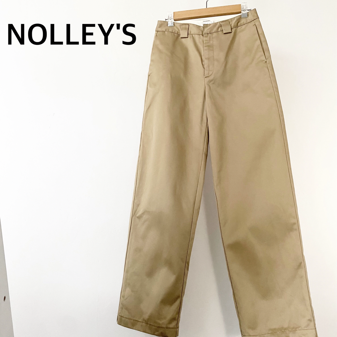 NOLLEY'S ノーリーズ　チノパン　ブラウン　ベージュ　パンツ　日本製　美品 | フリマアプリ ラクマ