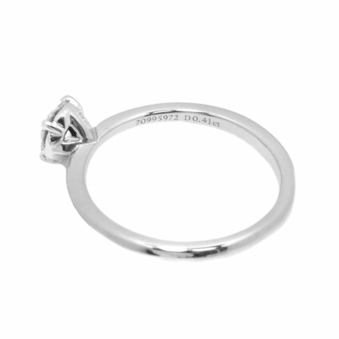 Tiffany & Co.(ティファニー)のティファニー TIFFANY&Co. Tトゥルー ダイヤ 0.41ct H/VS2/3EX 7.5号 リング Pt プラチナ 指輪【鑑定書付き】VLP 90199198 レディースのアクセサリー(リング(指輪))の商品写真