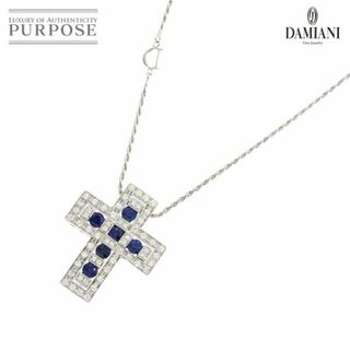 ダミアーニ(Damiani)のダミアーニ DAMIANI ベルエポック サファイヤ ダイヤ ネックレス 50cm M K18 WG 750 クロス【証明書付き】 VLP 90205219(ネックレス)