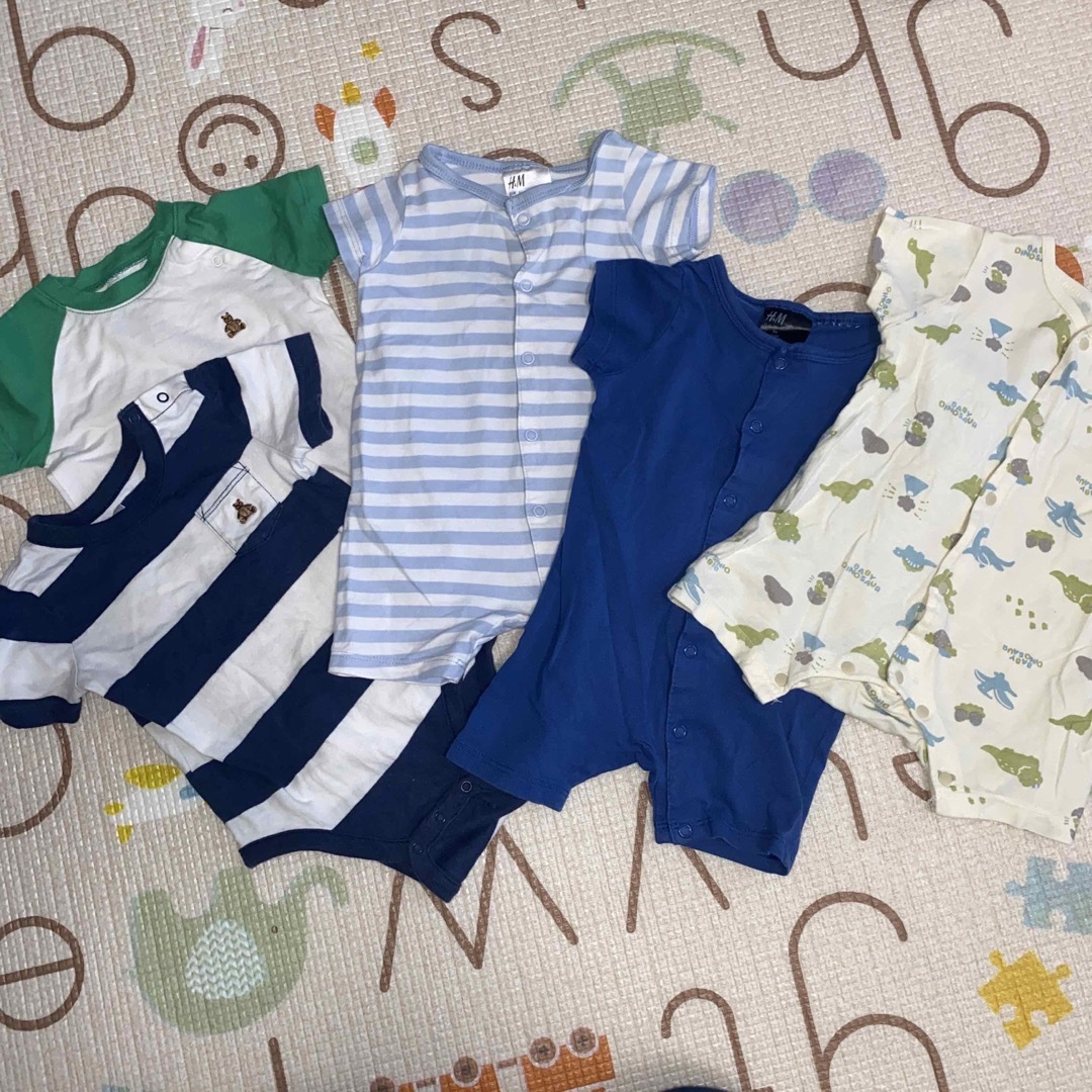 H&M(エイチアンドエム)のロンパース　セット売り　baby gap H&M 西松屋 キッズ/ベビー/マタニティのベビー服(~85cm)(ロンパース)の商品写真