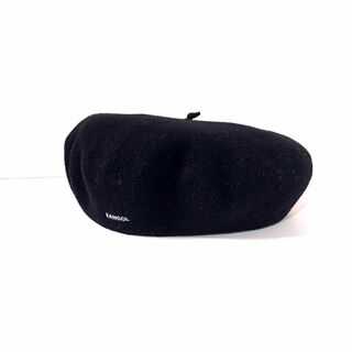カンゴール(KANGOL)のKANGOL カンゴール ウールベレー帽 レディース ブラック 黒(ハンチング/ベレー帽)