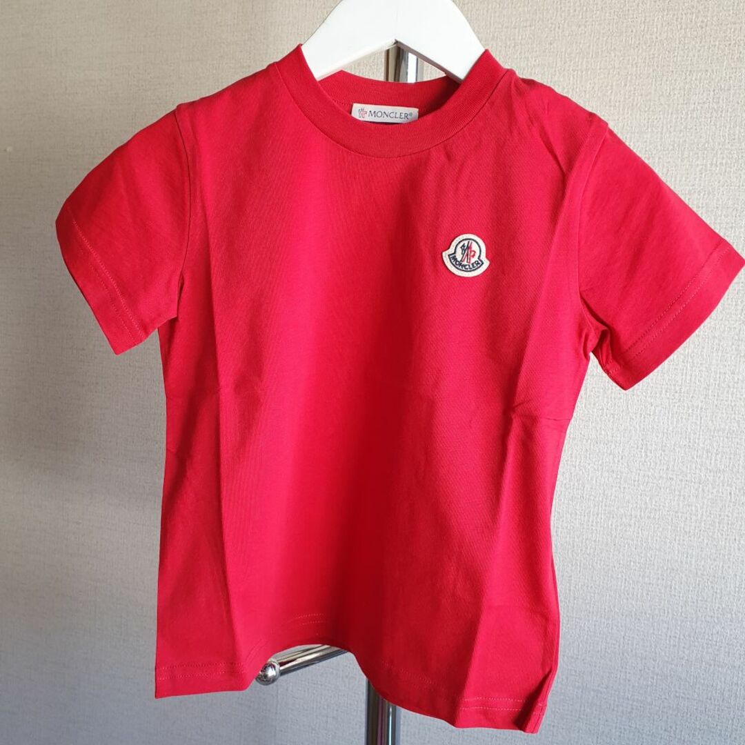 Tシャツ/カットソー【新品・未使用】MONCLER ENFANT ロゴ コットンTシャツ RED4A