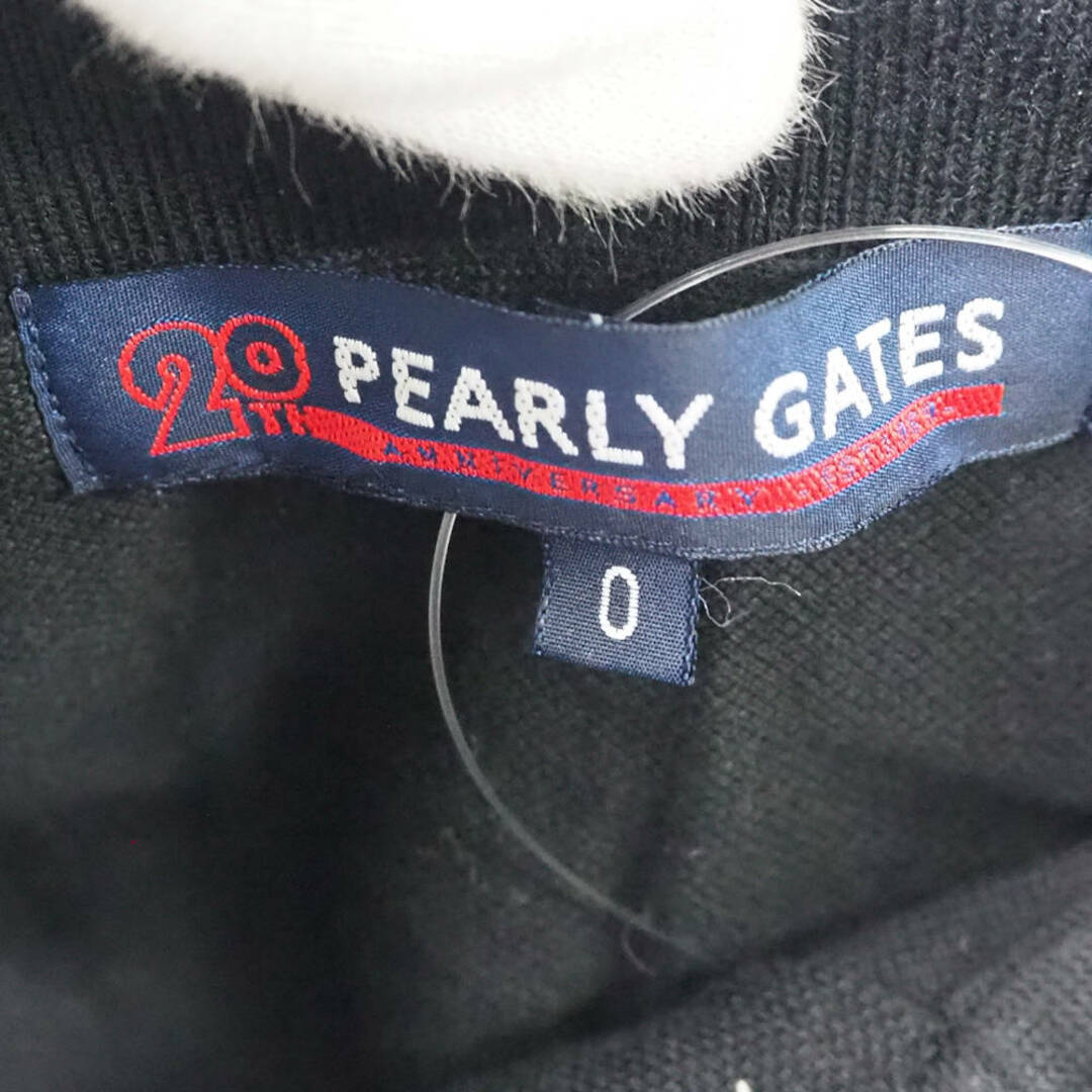 PEARLY GATES(パーリーゲイツ)の美品 PEARLY GATES パーリーゲイツ ポロシャツ 1点 0 コットン100％ ゴルフ 半袖 20th レディース AM5208A9  レディースのトップス(ポロシャツ)の商品写真