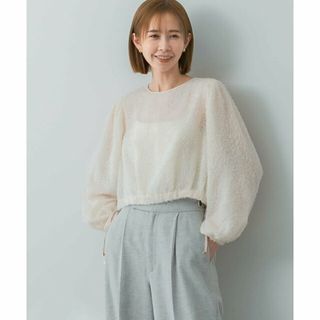 アーバンリサーチロッソ(URBAN RESEARCH ROSSO)の【OFF WHITE】シャギーショートブラウス(シャツ/ブラウス(長袖/七分))