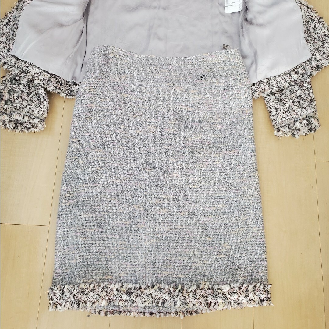CHANEL - 新品‼️ CHANEL シャネル リボンツィード ジャケット40 CHANEL - 新品‼️ CHANEL シャネル リボンツィード ジャケット40