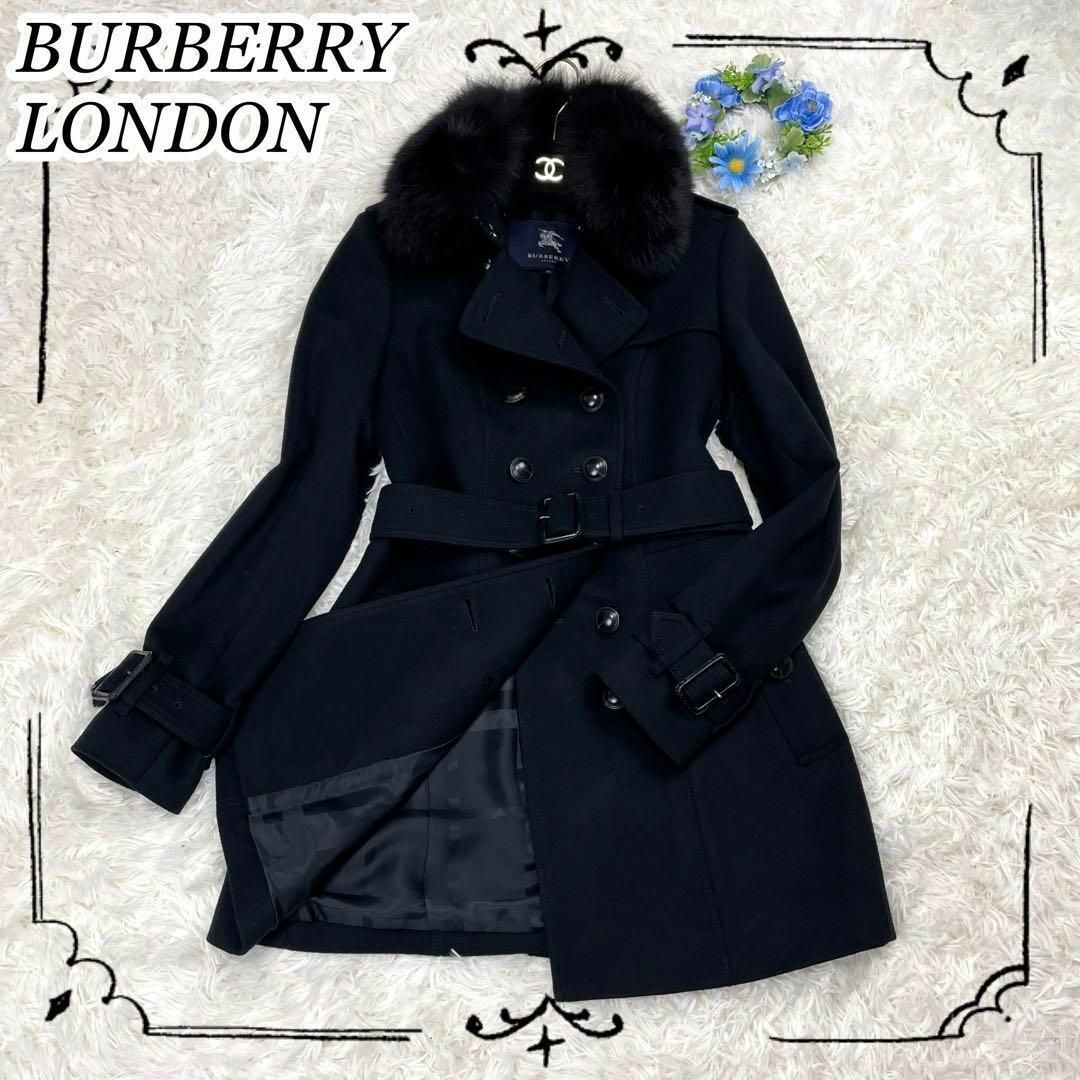 BURBERRY - 極美品☆バーバリーロンドン カシミヤ混 トレンチコート