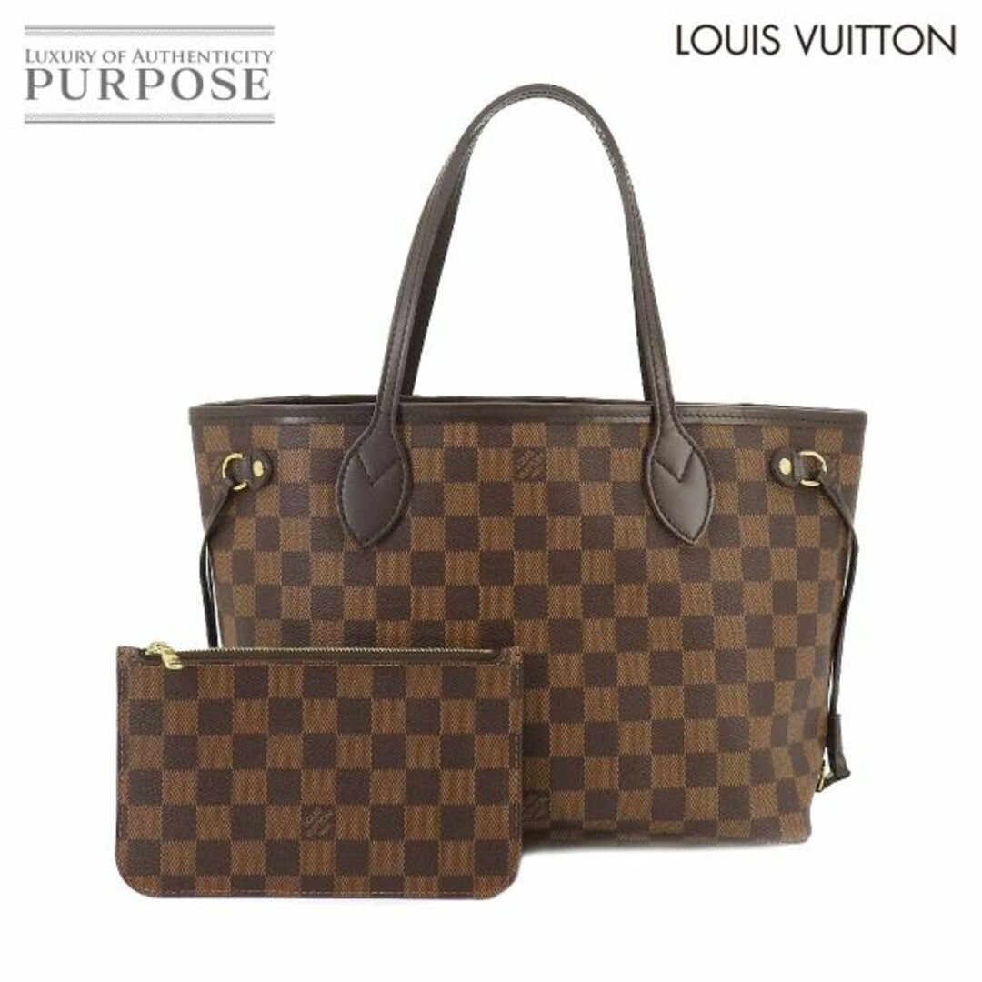 未使用 展示品 ルイ ヴィトン LOUIS VUITTON ダミエ ネヴァーフル PM トート バッグ ブラウン N41359 VLP 90217076付属品ポーチ