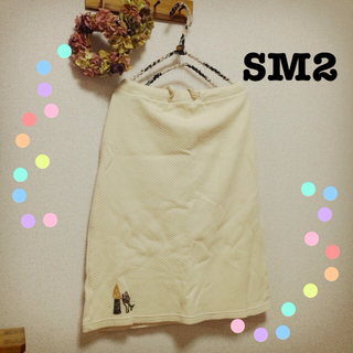 サマンサモスモス(SM2)の❁SM2♡刺繍入りキルトスカート❁(ひざ丈スカート)