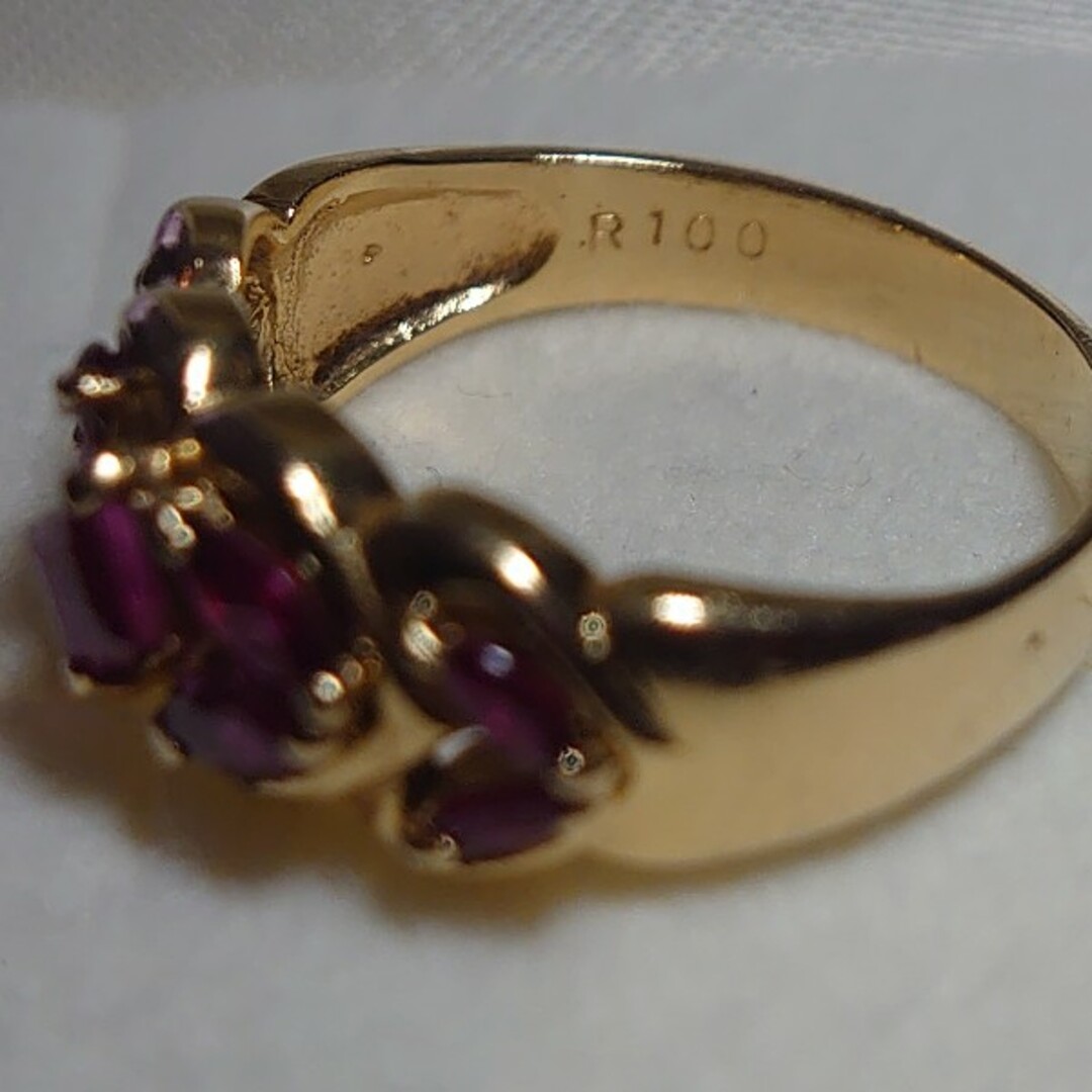 オススメ品⭐⭐1.00ctルビーK18ゴールドリング 12号 レディースのアクセサリー(リング(指輪))の商品写真