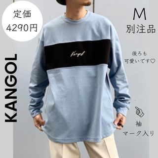 カンゴール(KANGOL)の【KANGOL】M カンゴール別注切り替えロンＴ(Tシャツ/カットソー(半袖/袖なし))