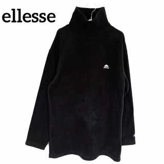 エレッセ(ellesse)のエレッセ　フリース　タートルネック　長袖　ロゴ刺繍　ワンポイント　防寒　Lサイズ(スウェット)