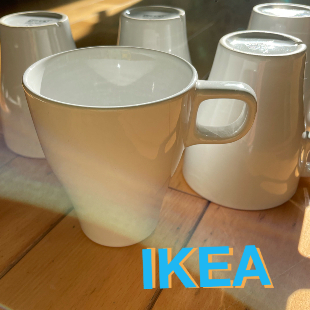 IKEA(イケア)の【美品】IKEA マグカップ　5客セット インテリア/住まい/日用品のキッチン/食器(食器)の商品写真