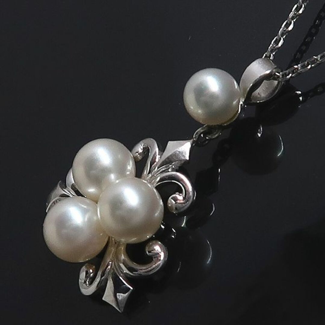 MIKIMOTO(ミキモト)のMIKIMOTO ミキモト K14WG パール ペンダント ネックレス レディースのアクセサリー(ネックレス)の商品写真