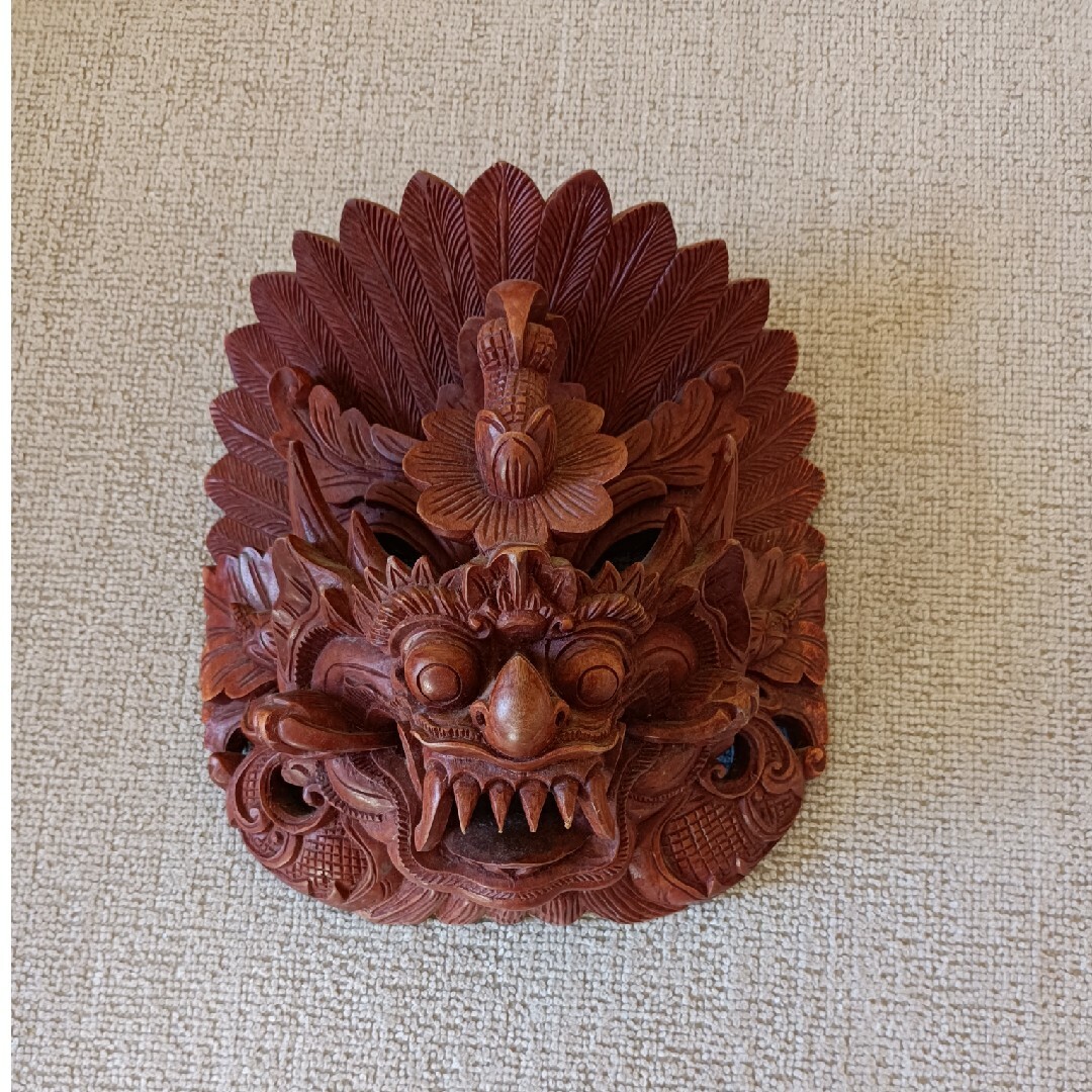中古)バリ島 バロンお面 木彫りの通販 by ロータスロータス's 中古)バリ島 バロンお面 木彫りの通販 by ロータスロータス's