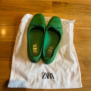 新品☆ZARA ザラ パンプス ローファー 靴 37 カーキ