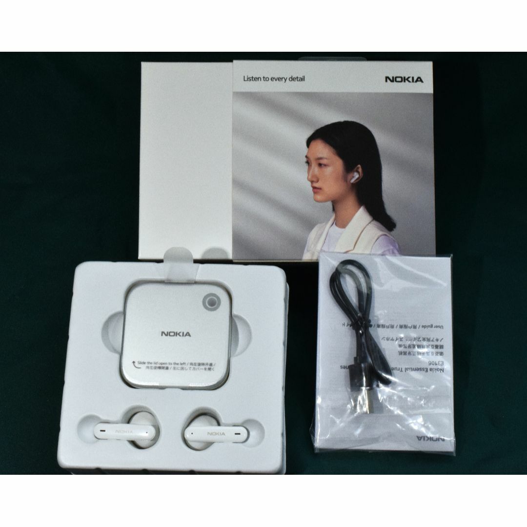 NOKIA(ノキア)のNOKIA Wireless イヤホォン E3106 スマホ/家電/カメラのオーディオ機器(ヘッドフォン/イヤフォン)の商品写真