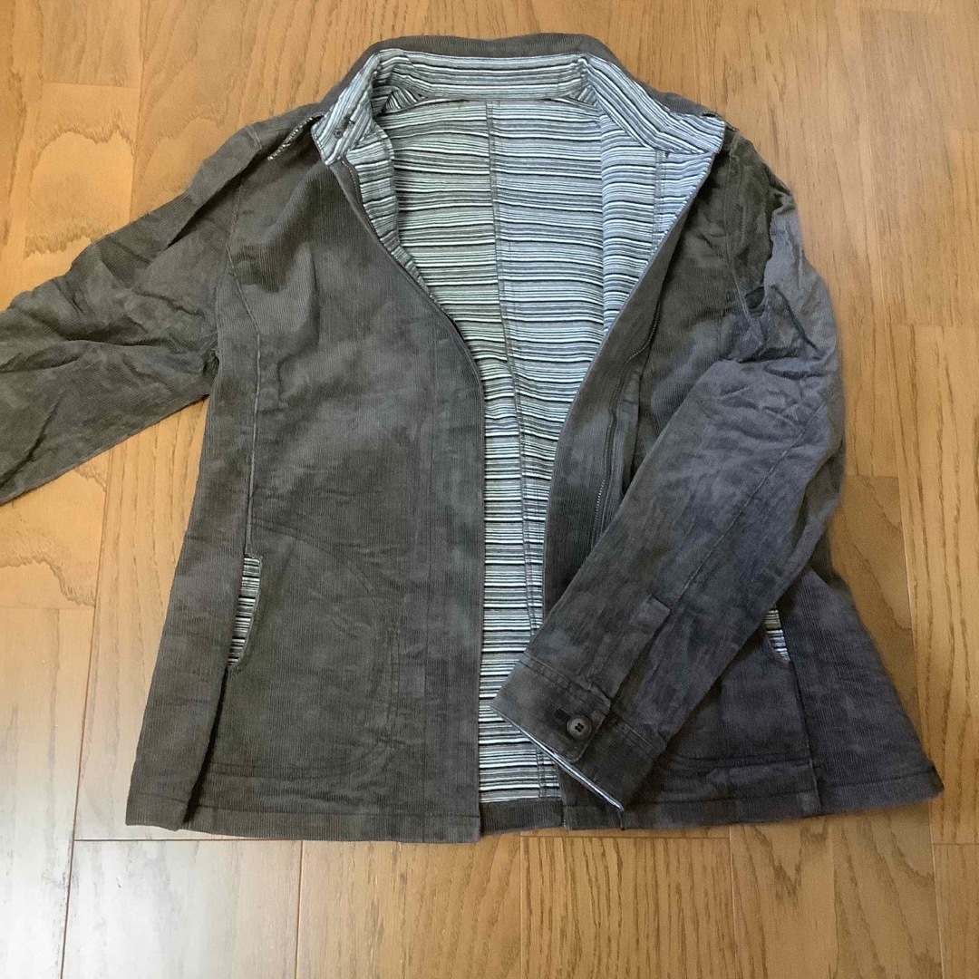 コーデュロイ調 フルジップ ブルゾン size40 レディースのジャケット/アウター(ブルゾン)の商品写真