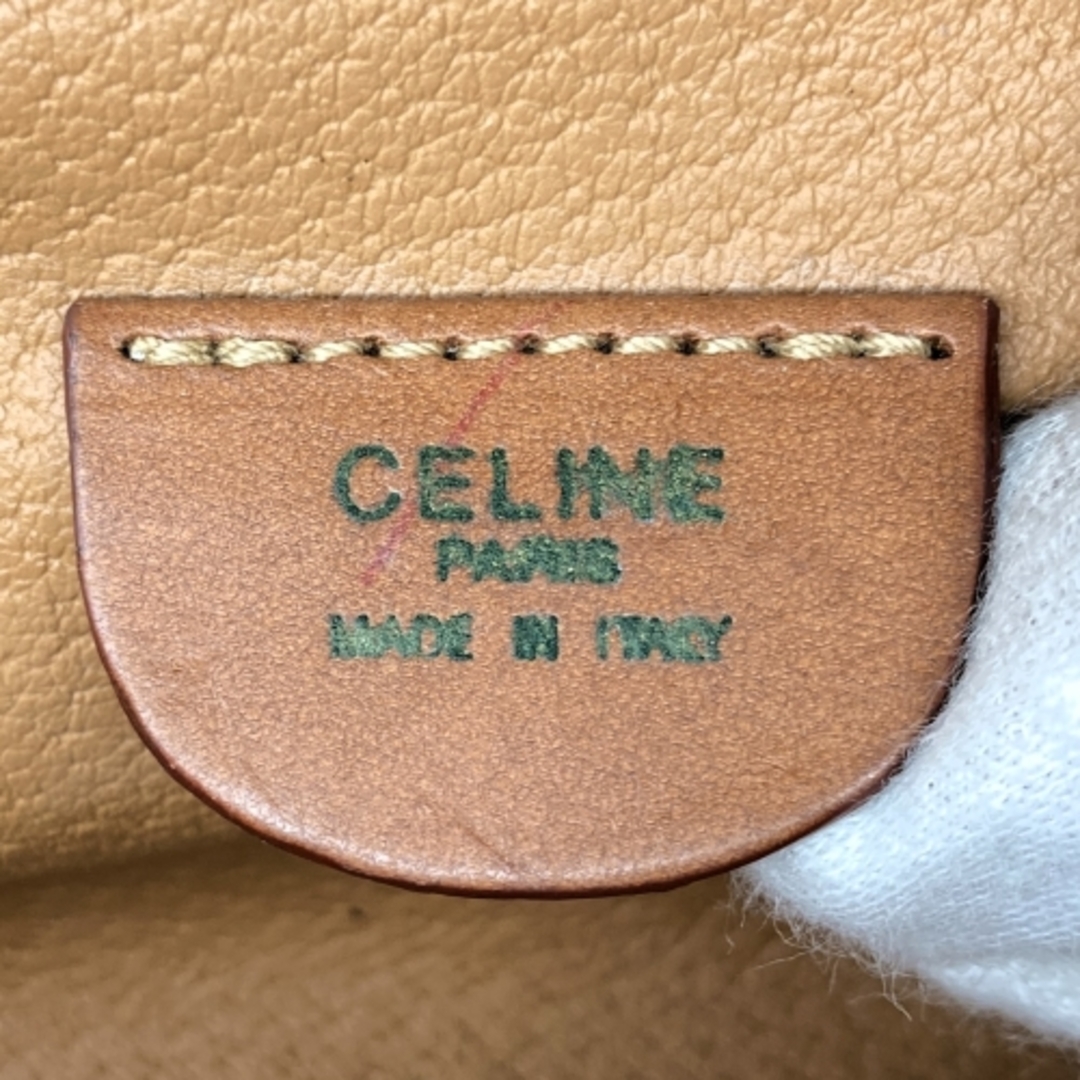 美品 CELINE マカダム柄 ポーチ バニティバッグ