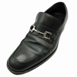 グッチ(Gucci)のグッチ GUCCI ビット レザー ローファー Uチップ シルバー金具(スリッポン/モカシン)