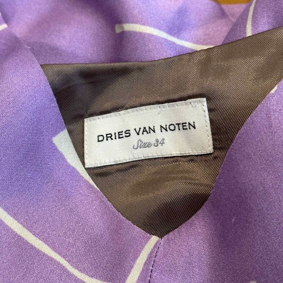DRIES VAN NOTEN(ドリスヴァンノッテン)のDries Van Noten シルクスリップワンピース34 レディースのワンピース(ひざ丈ワンピース)の商品写真