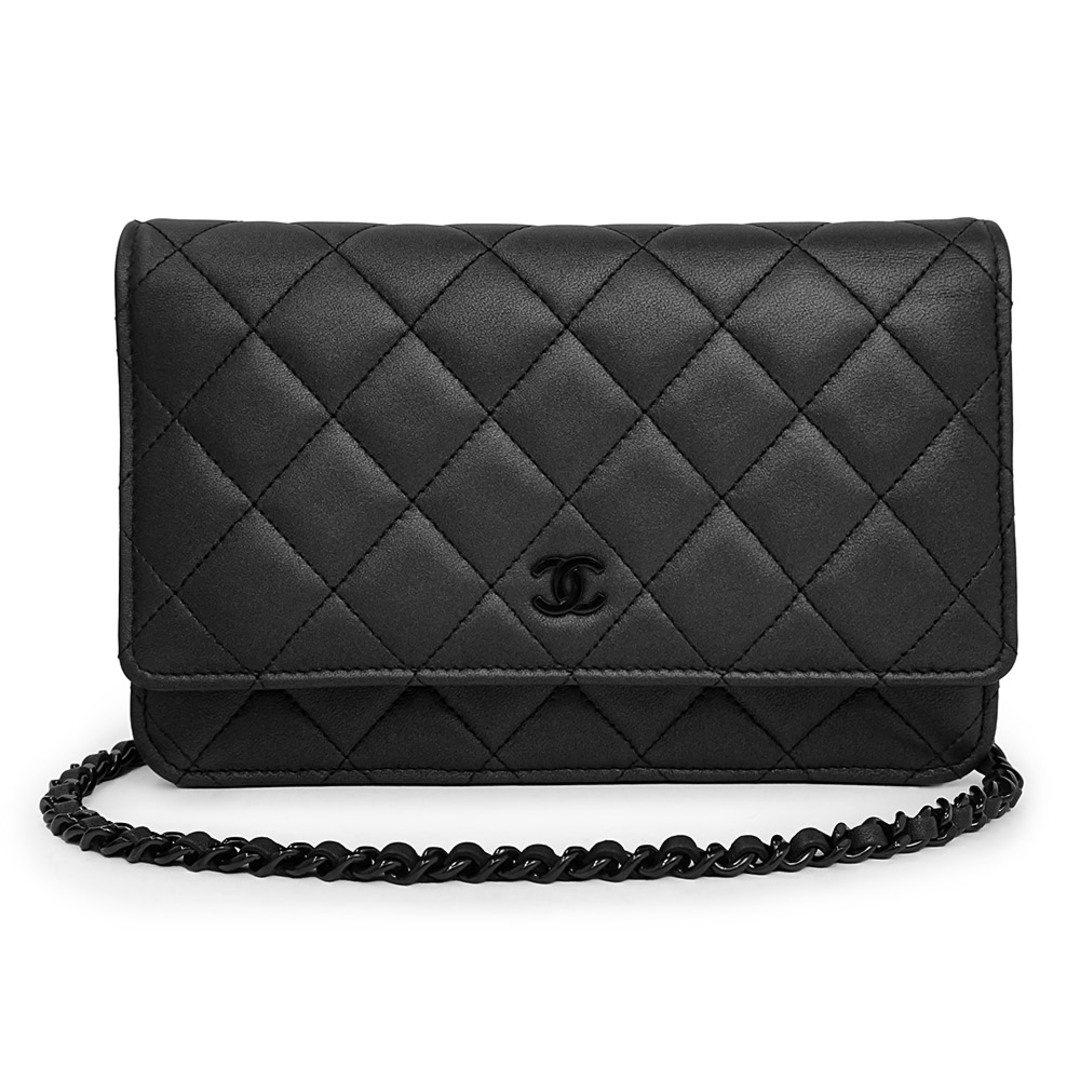 財布シャネル チェーンウォレット クラシック マトラッセ ココマーク キャビアスキン AP0250 CHANEL 財布 黒