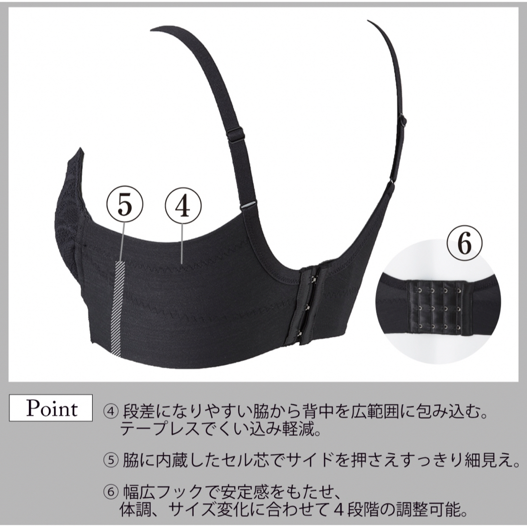 日本定価Be-fit すらっとシェイプ ブラジャー　エルローズ