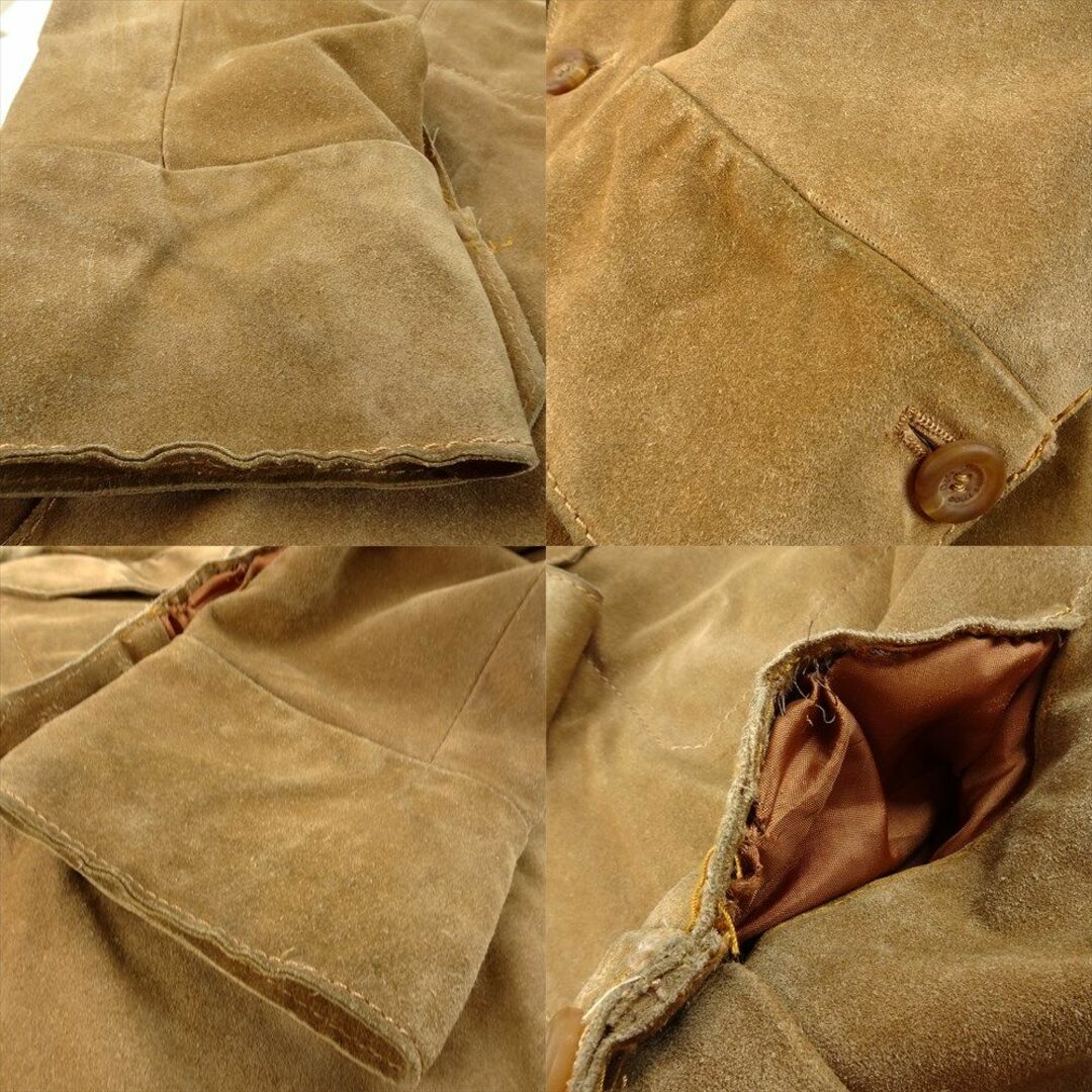 D&G(ディーアンドジー)のD&G ドルガバ ハーフコート レザージャケット スエード ベージュ 50 L メンズのジャケット/アウター(レザージャケット)の商品写真