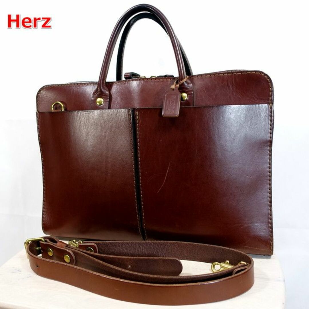 HERZ - 【良品】ヘルツ 二本手2wayビジネスバッグ(BW-20) Ｌ Herzの