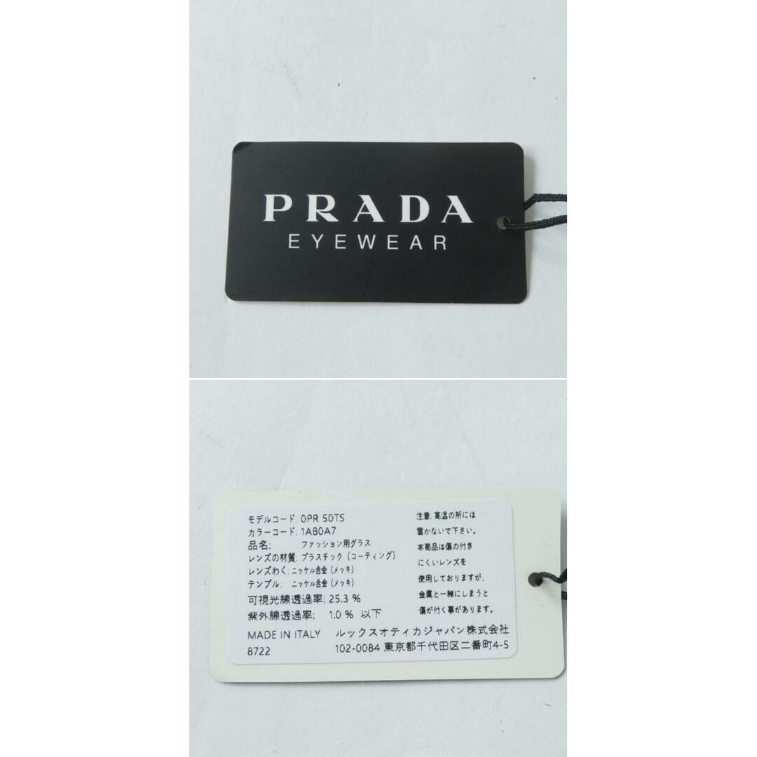 PRADA(プラダ)の未使用品★PRADA プラダ SPR50T 1AB-0A7 CINEMA シネマ サングラス 丸型 54□23 140 ブラック×ゴールド イタリア製 箱・ ケース・タグ付き レディースのファッション小物(サングラス/メガネ)の商品写真