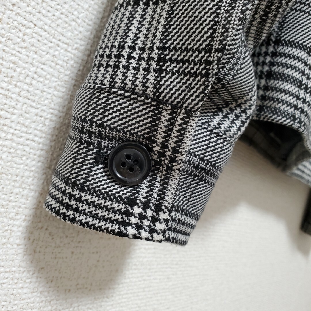 ZARA メンズ チェック柄ジャケット ホワイトブラック ZARA メンズ チェック柄ジャケット ホワイトブラック