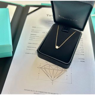 ティファニー(Tiffany & Co.)のティファニー　バイザヤードネックレス　大粒ダイヤ　美品です✨(ネックレス)