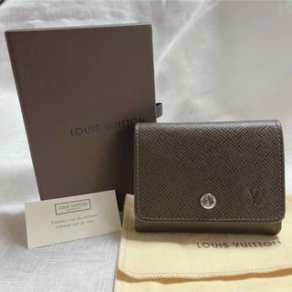 ルイヴィトン(LOUIS VUITTON)の【美品】ルイヴィトン タイガ コインケース レザー ポルトモネセルゲイ 平野紫耀(コインケース/小銭入れ)