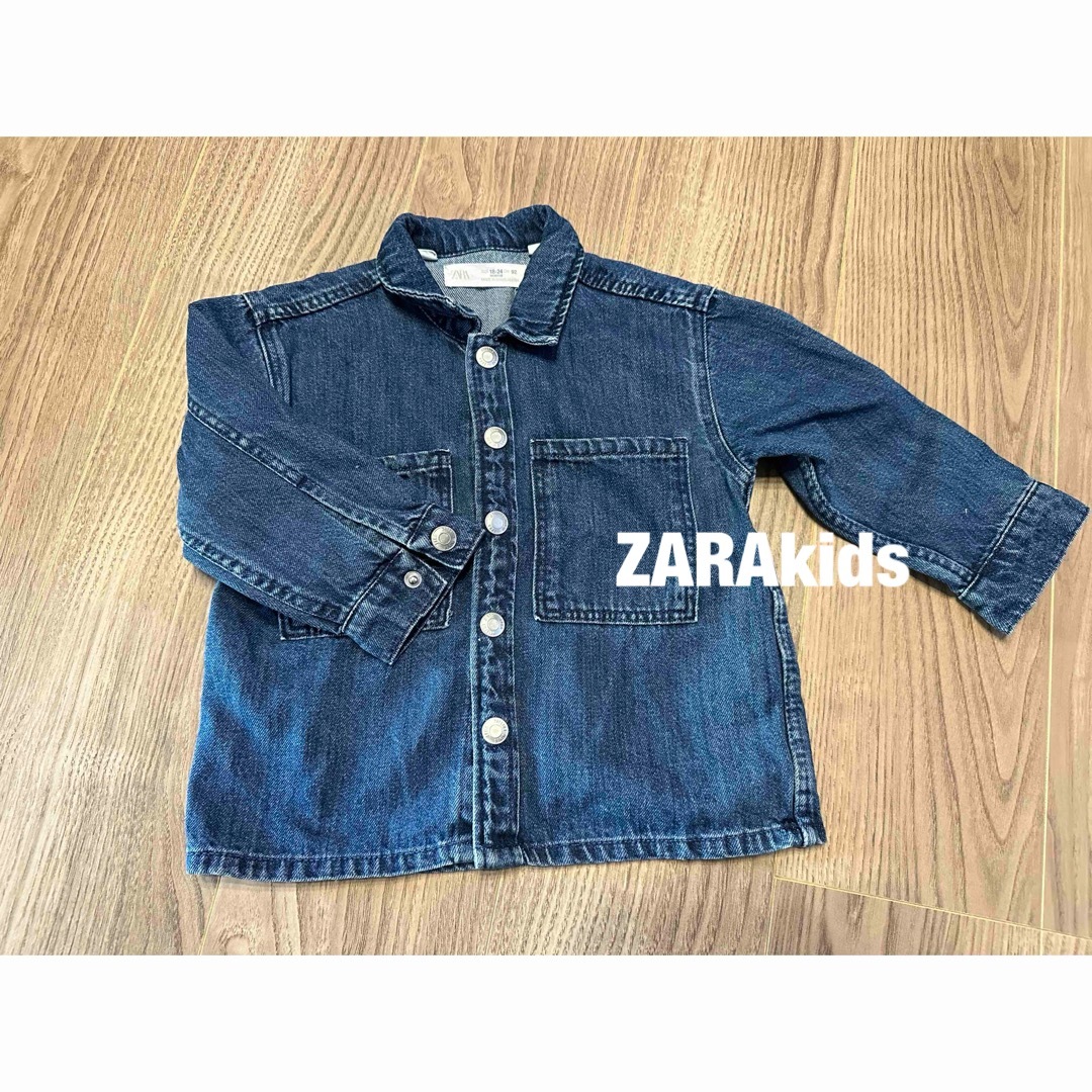 ZARA KIDS(ザラキッズ)のZARAkids デニムジャケット キッズ/ベビー/マタニティのキッズ服女の子用(90cm~)(ジャケット/上着)の商品写真