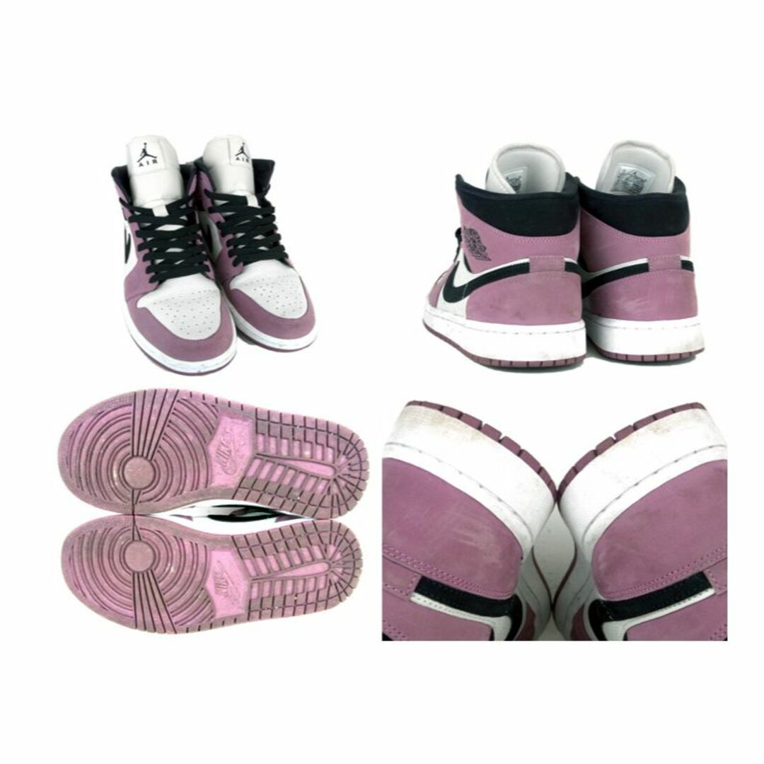 NIKE(ナイキ)のナイキ NIKE ■ 【 WMNS AIR JORDAN 1 MID Berry Pink DC7267 500 】 ウィメンズ エア ジョーダン 1 ミッド ベリーピンク スニーカー　f19890 メンズの靴/シューズ(スニーカー)の商品写真