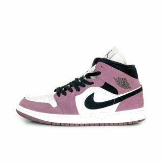 ナイキ(NIKE)のナイキ NIKE ■ 【 WMNS AIR JORDAN 1 MID Berry Pink DC7267 500 】 ウィメンズ エア ジョーダン 1 ミッド ベリーピンク スニーカー　f19890(スニーカー)